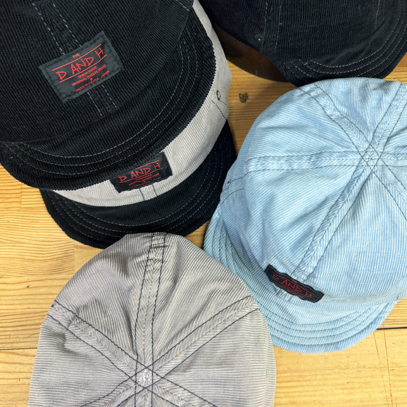 D AND H COTTON FINE-WALE CORDUROY HONO CAP fabric from JAPAN