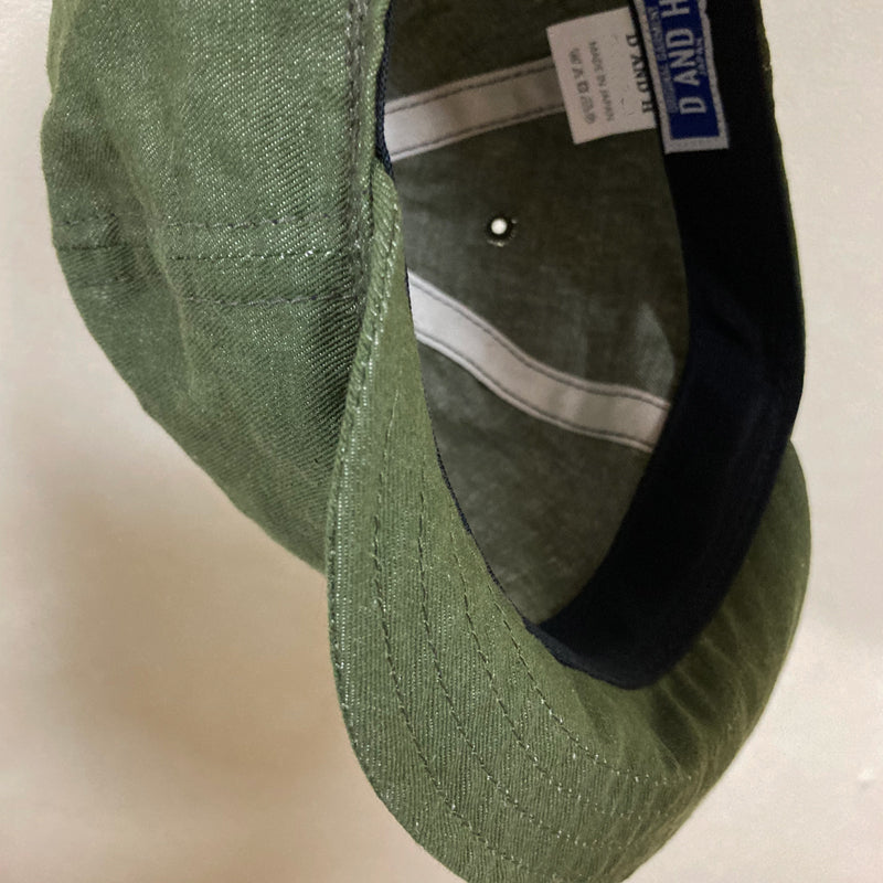 D AND H Cotton Linen Light Chino Air Cap Short Brim