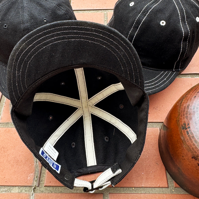 Black×Black Selvedge Denim BB cap fabric from KURASHIKI JAPAN