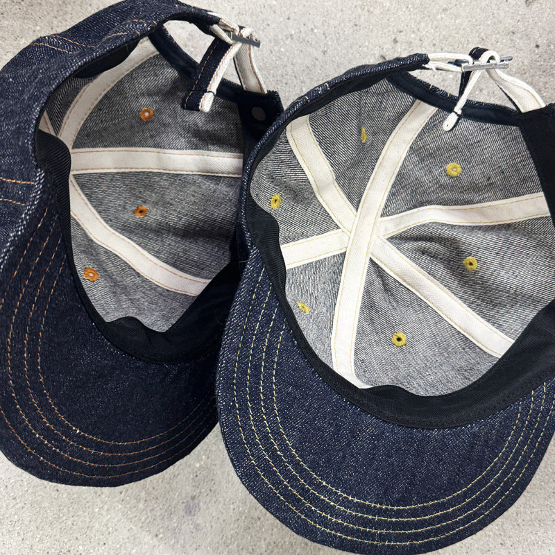 D AND H 15oz selvedge raw denim BB cap fabric from KURASHIKI JAPAN