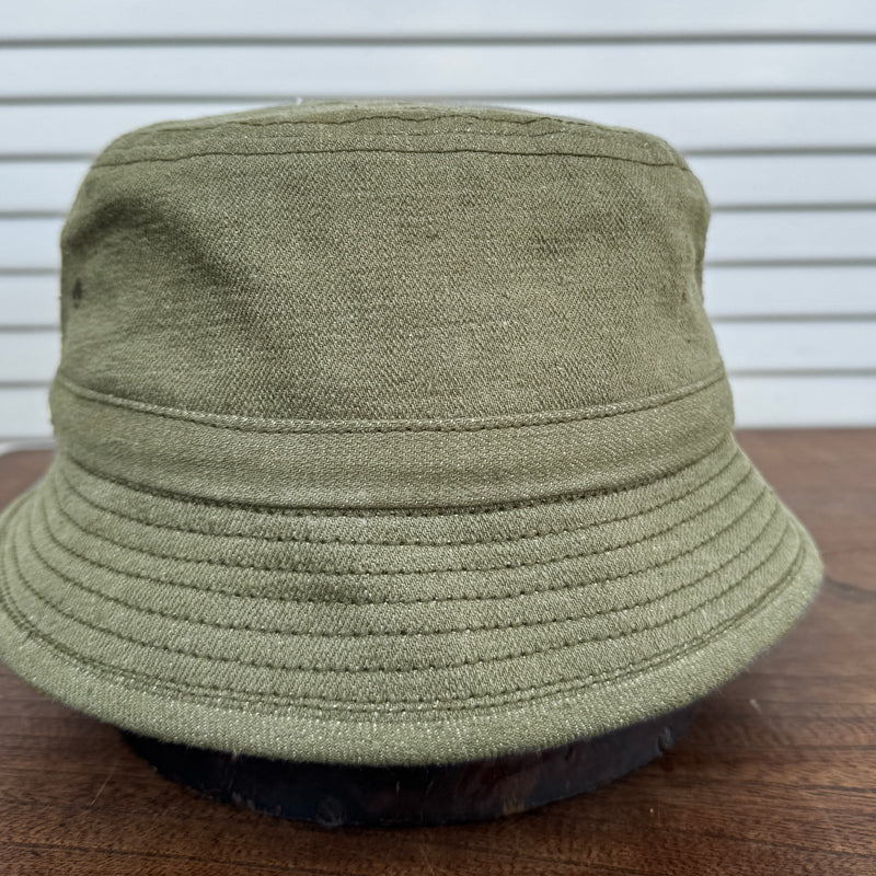 D AND H PORK PIE HAT 12oz Dull Olive Selvedge Raw Denim 6 Sizes
