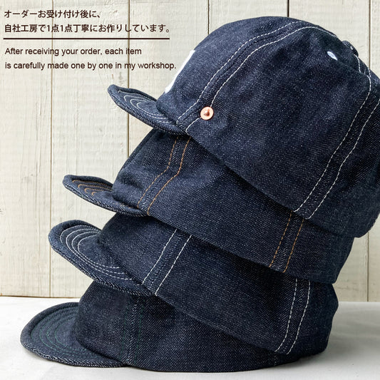 D AND H BASEBALL HONO DENIM SHORT BRIM CAP