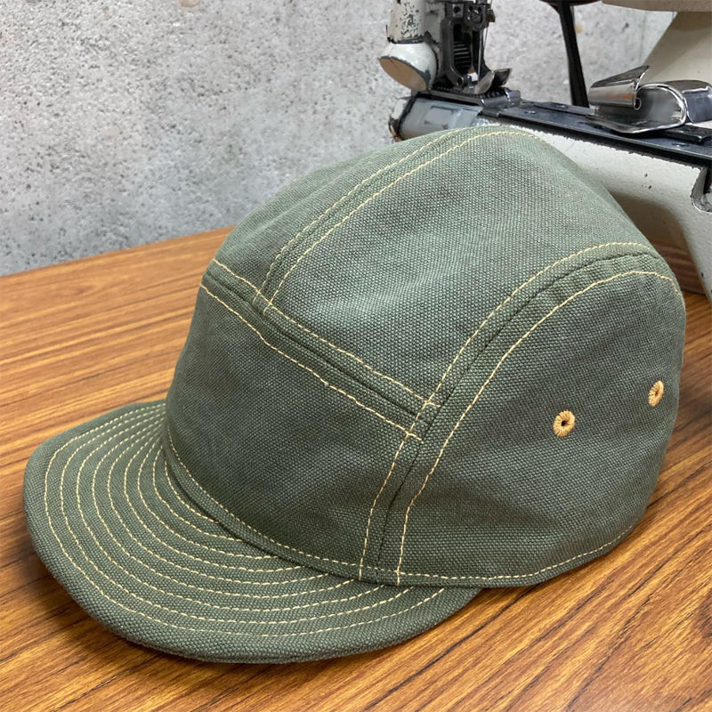 D AND H Kurashiki canvas olive jet cap
