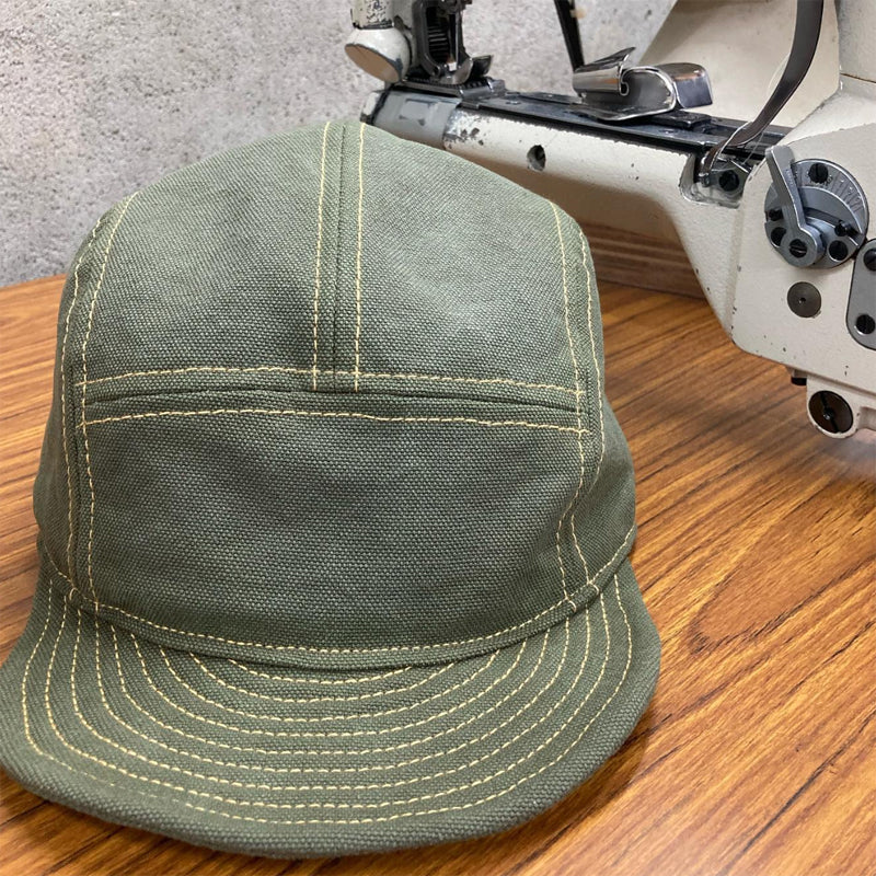 D AND H Kurashiki canvas olive jet cap