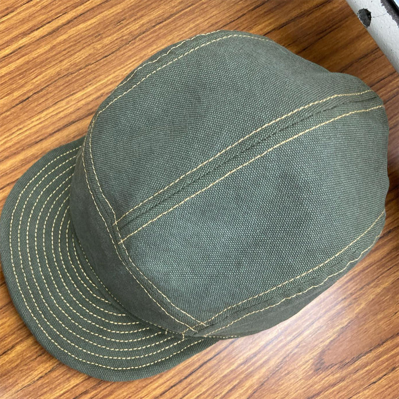 D AND H Kurashiki canvas olive jet cap