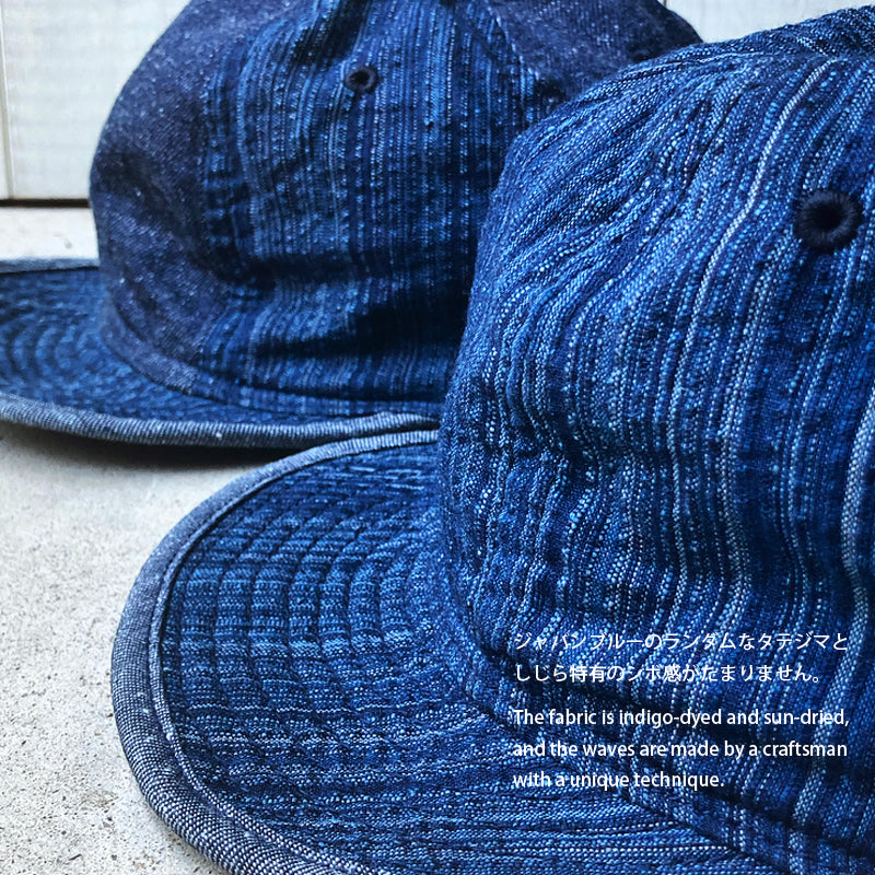 D AND H SHIJIRA CAP traditional Japanese cotton textile