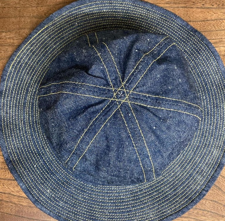 【MADE TO ORDER】D AND H Light Nepp Denim army hat