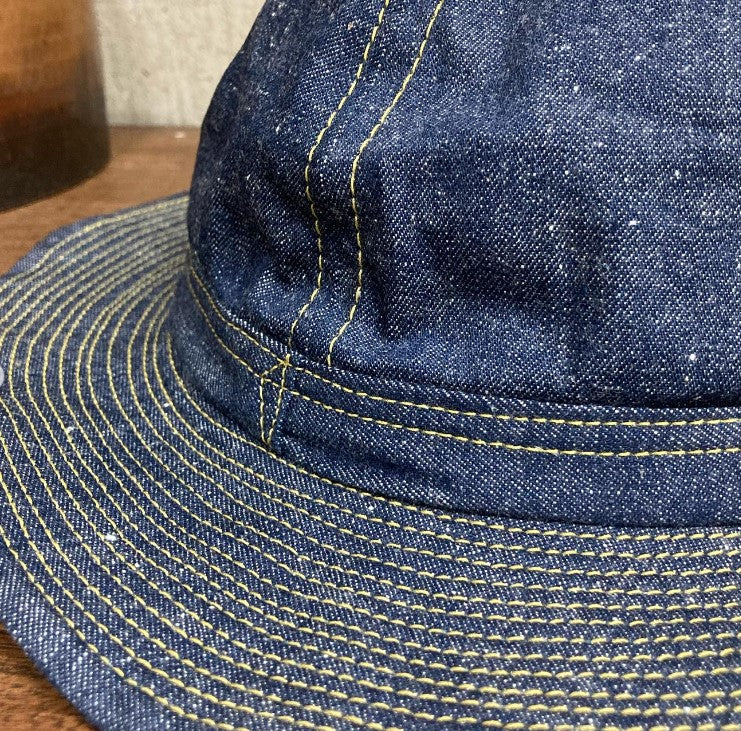 【MADE TO ORDER】D AND H Light Nepp Denim army hat