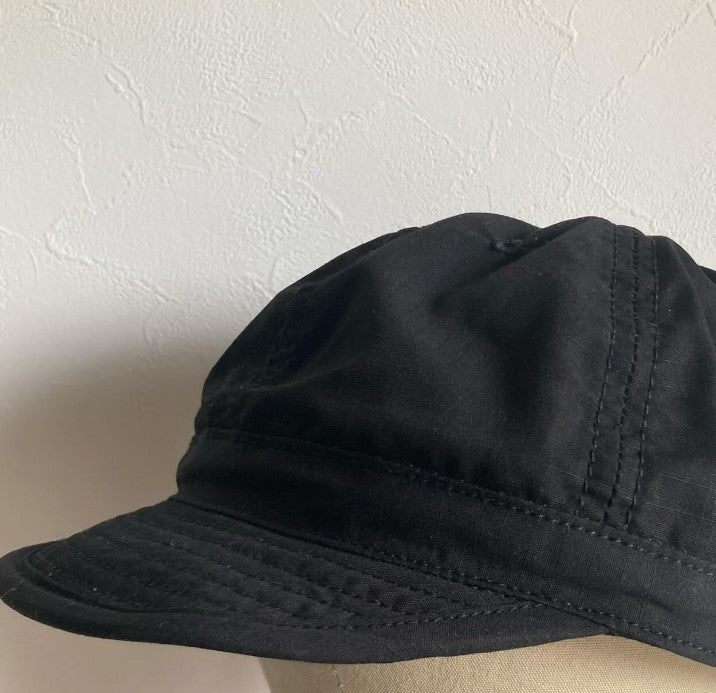 【MADE TO ORDER】RIP STOP COTTON BLACK POW CAP