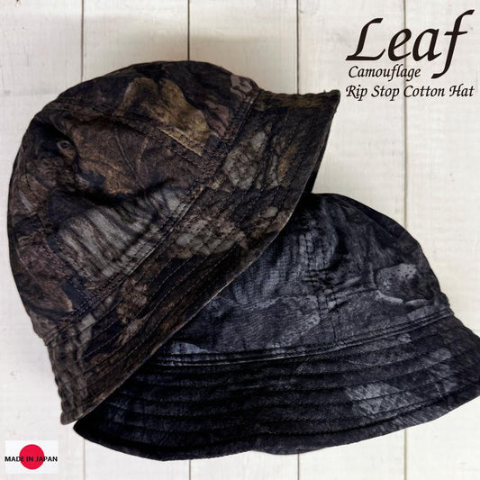 D AND H Leaf Camo Rip stop cotton Hat