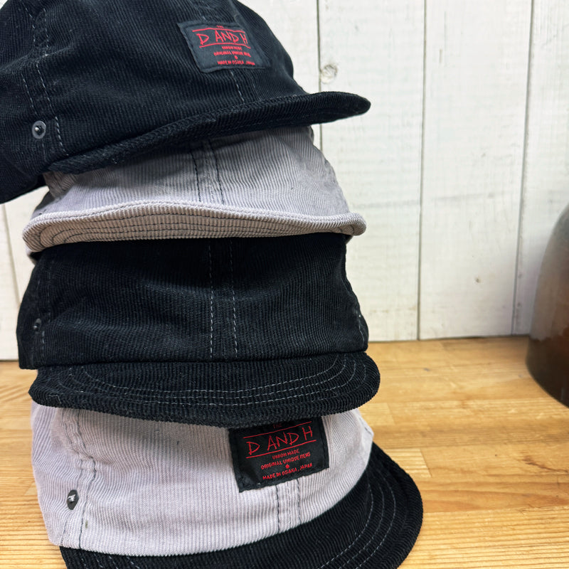 D AND H COTTON FINE-WALE CORDUROY HONO CAP fabric from JAPAN