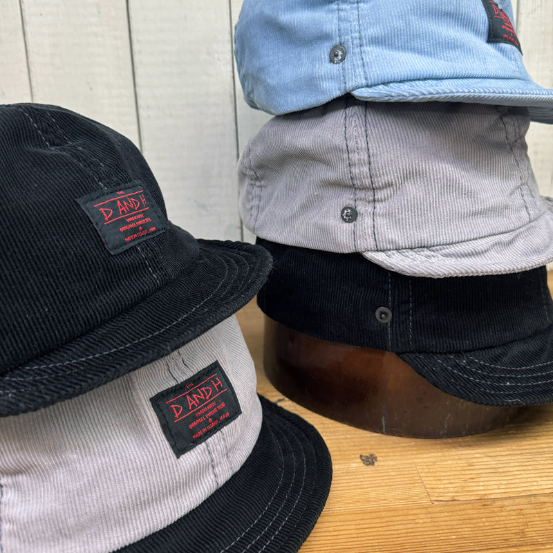D AND H COTTON FINE-WALE CORDUROY HONO CAP fabric from JAPAN