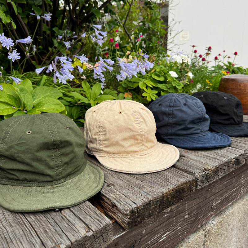 D AND H Ripstop army cloth and Kurashiki canvas combination cap