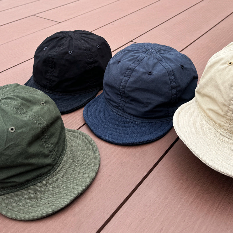 D AND H Ripstop army cloth and Kurashiki canvas combination cap