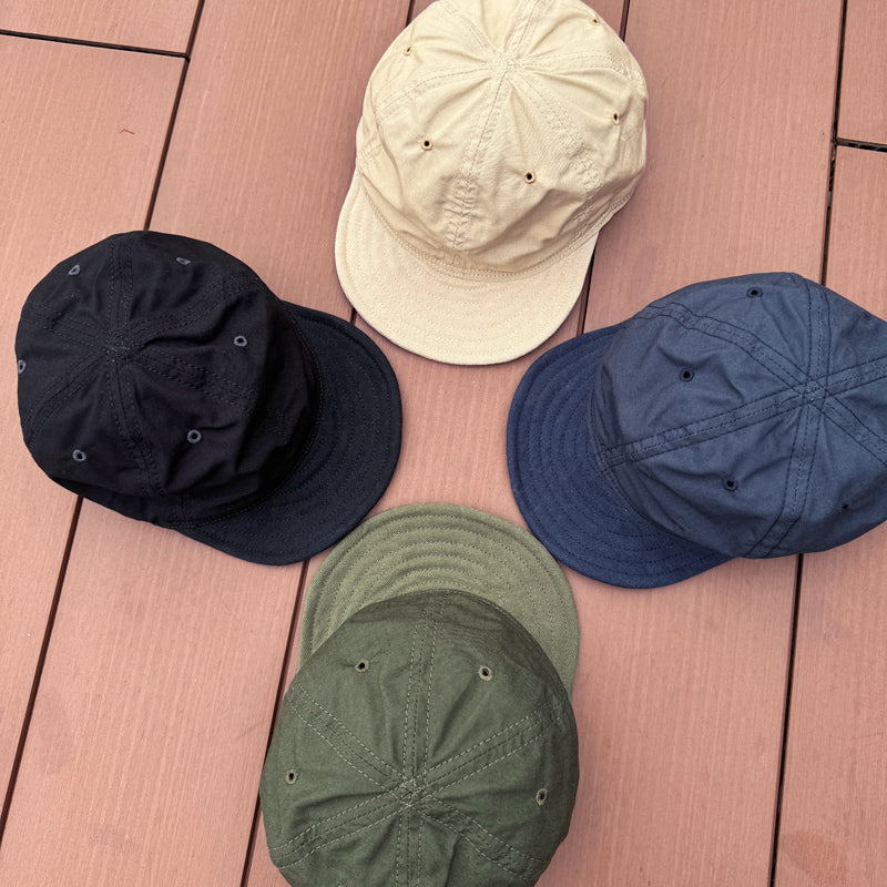 D AND H Ripstop army cloth and Kurashiki canvas combination cap