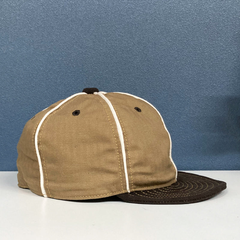 D AND H SAND PIPING COTTON HERRINGBONE CAP