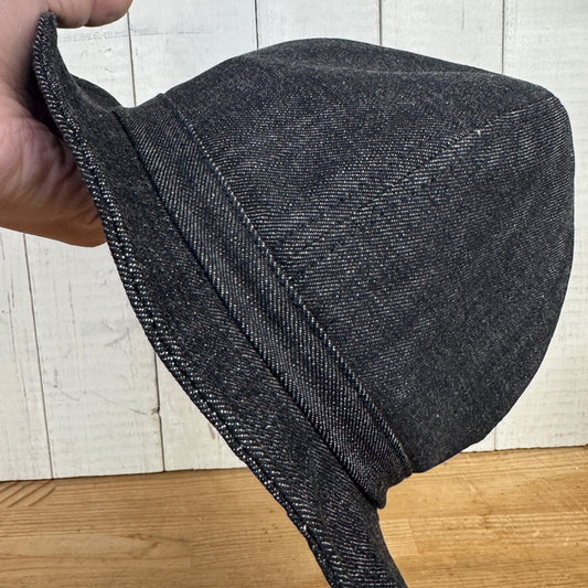 D AND H 15oz BLACK selvedge denim mountain hat fabric from kurashiki