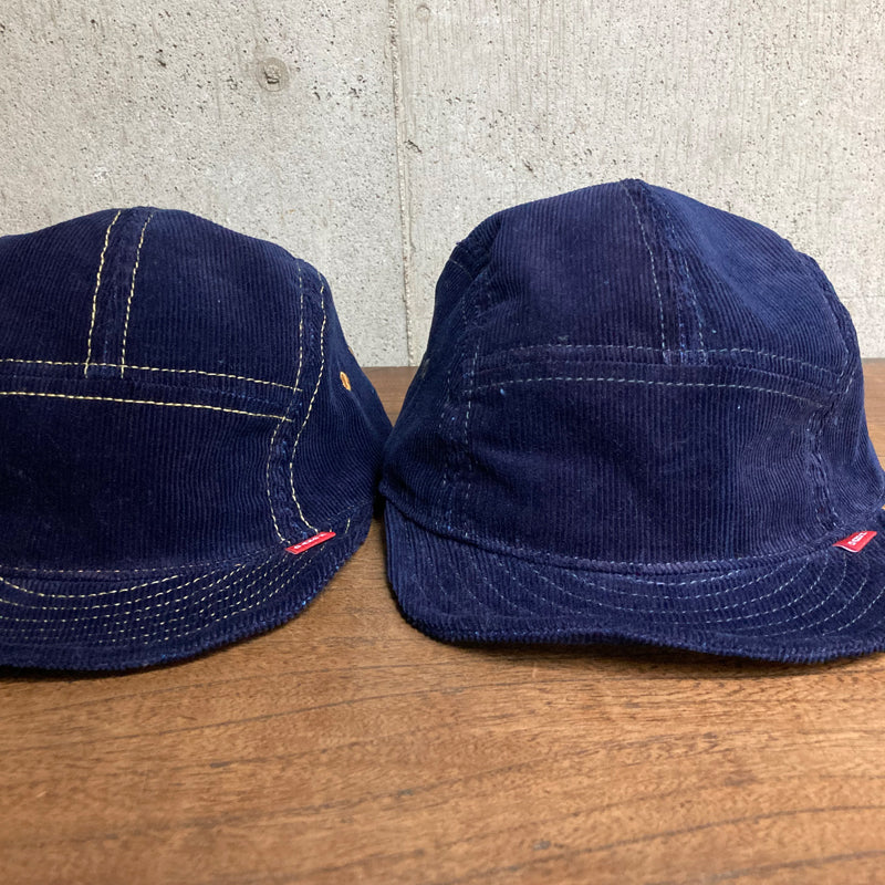 D AND H indigo dyeing corduroy short brim jet cap