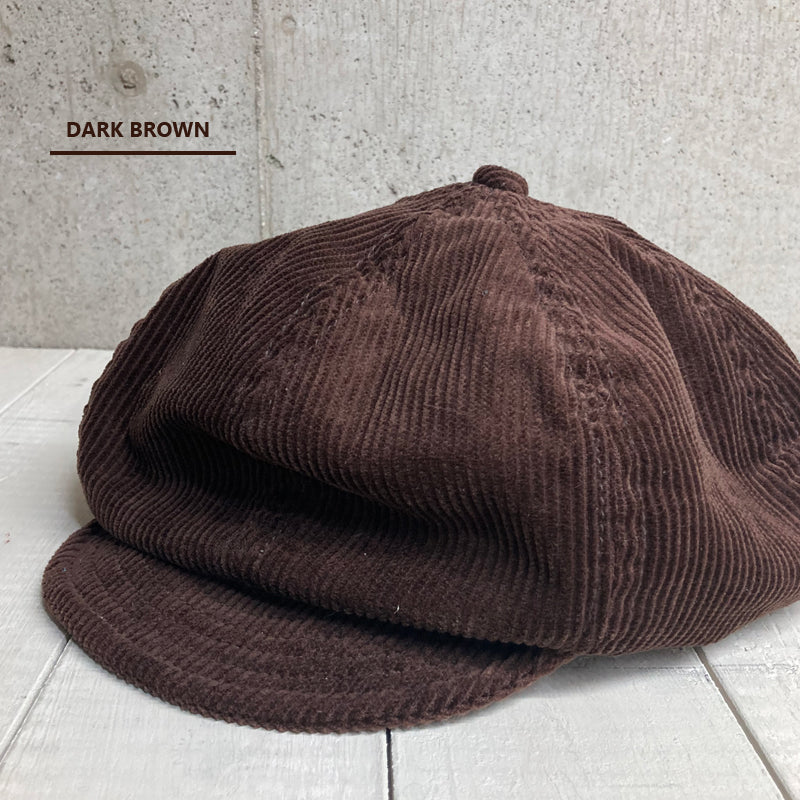 D AND H 8-well corduroy newsboy cap