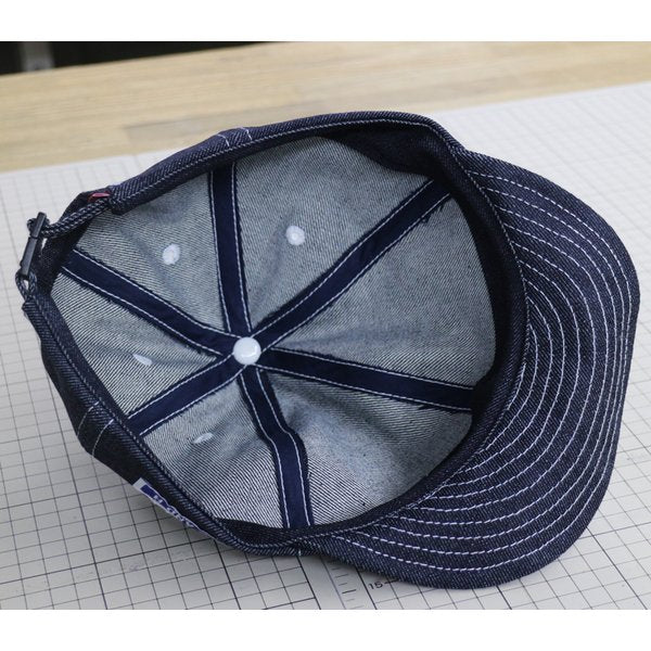 D AND H　Denim Baseball Cap Cap with Paper Patch