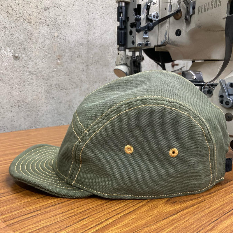 D AND H Kurashiki canvas olive jet cap