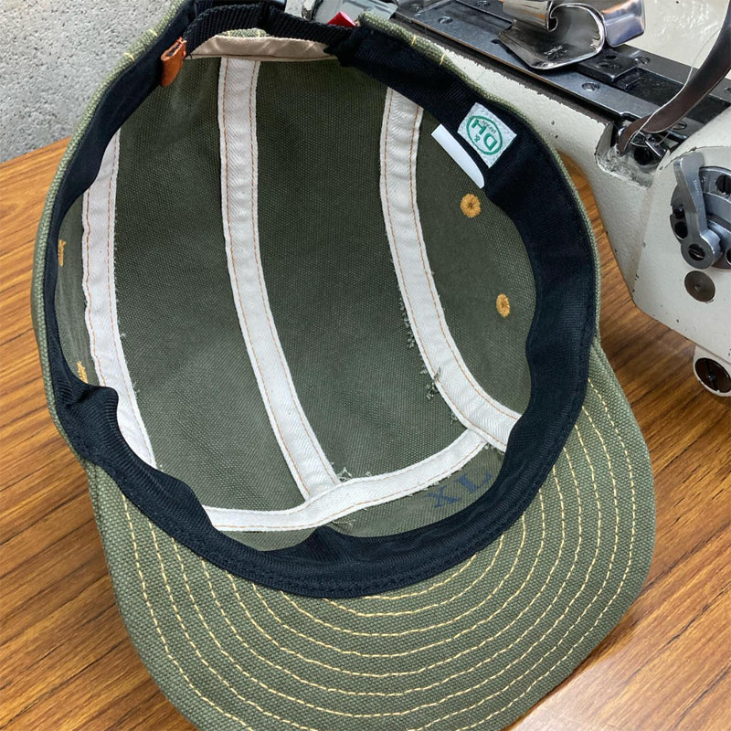 D AND H Kurashiki canvas olive jet cap