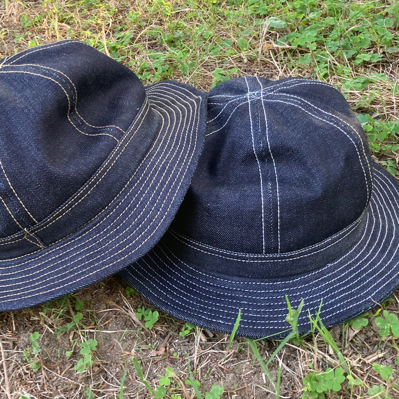 D AND H denim army hat fabric from kurashiki