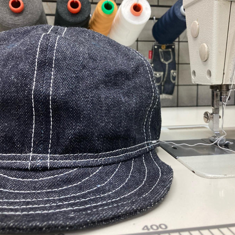 14oz Raw denim cap fabric from Kurashiki Japan